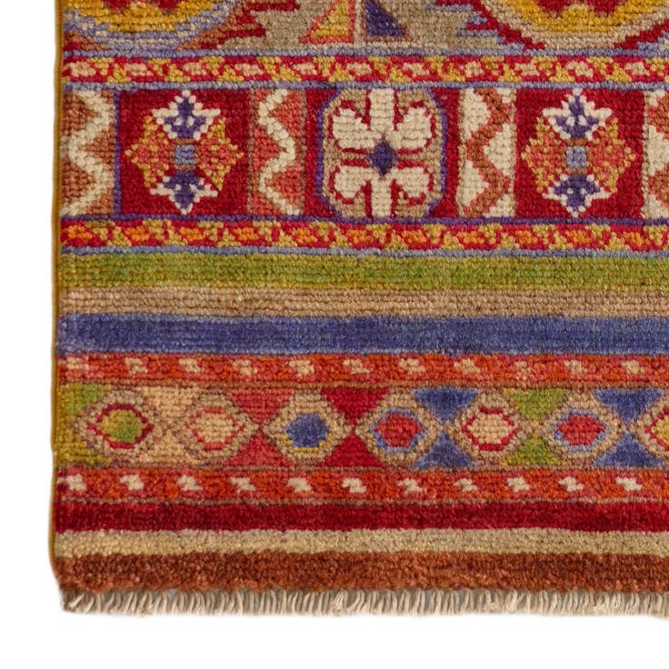Detail image of 2' x 3' 1 Hand Knotted Kazak Rug