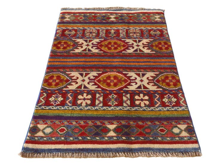 Detail image of 1' 11 x 3' Hand Knotted Kazak Rug