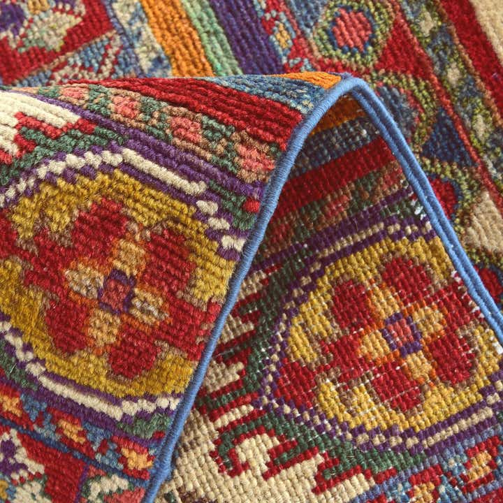 1' 11 x 3' Hand Knotted Kazak Rug
