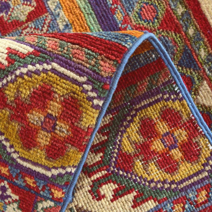 Detail image of 1' 11 x 3' Hand Knotted Kazak Rug