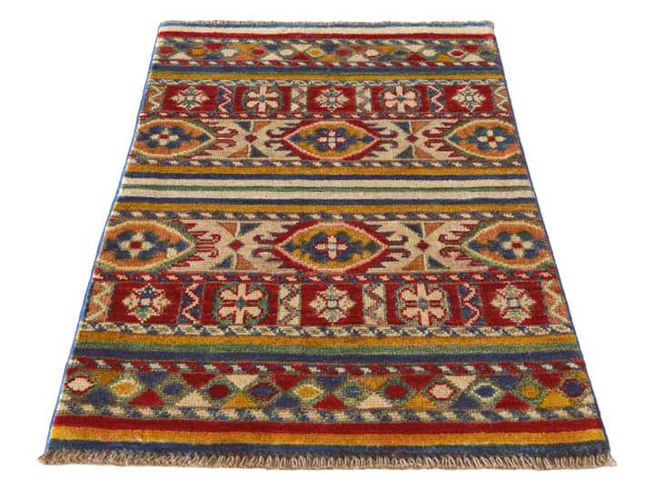 2' x 3' Hand Knotted Kazak Rug