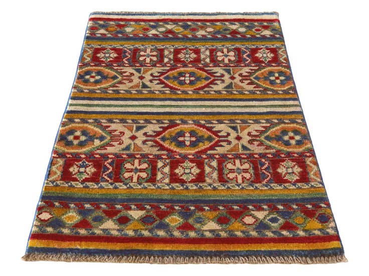 Detail image of 2' x 3' Hand Knotted Kazak Rug