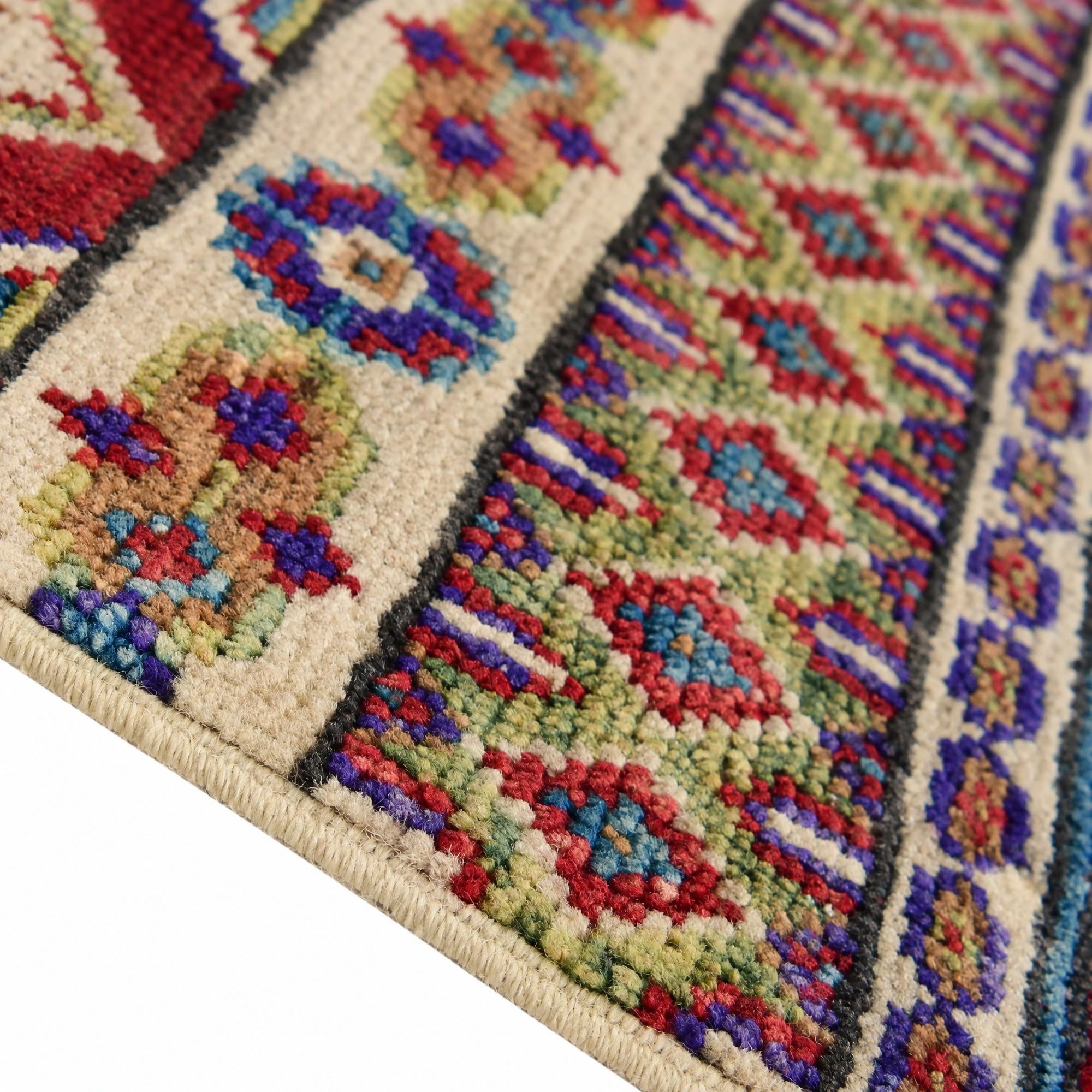 Detail image 8 of 12: 2' 1 x 3' 1 Hand Knotted Kazak Rug
