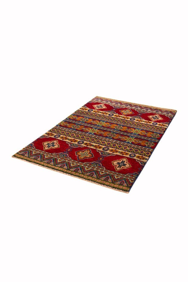 Detail image of 2' 7 x 4' Hand Knotted Kazak Rug