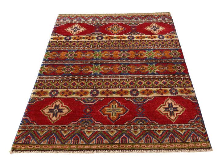 2' 7 x 4' Hand Knotted Kazak Rug