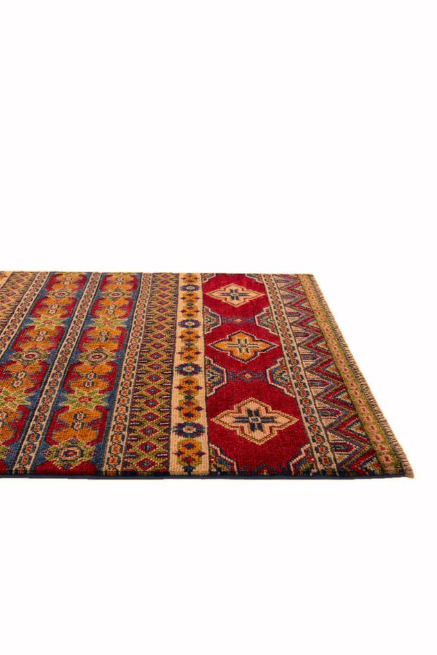 Detail image of 2' 7 x 4' Hand Knotted Kazak Rug