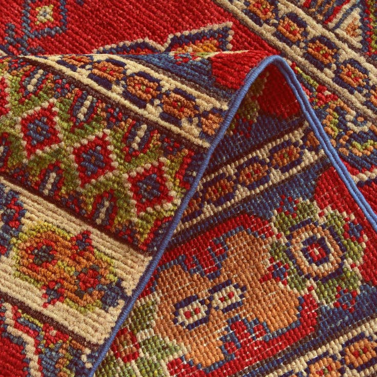 Detail image of 2' 7 x 4' Hand Knotted Kazak Rug