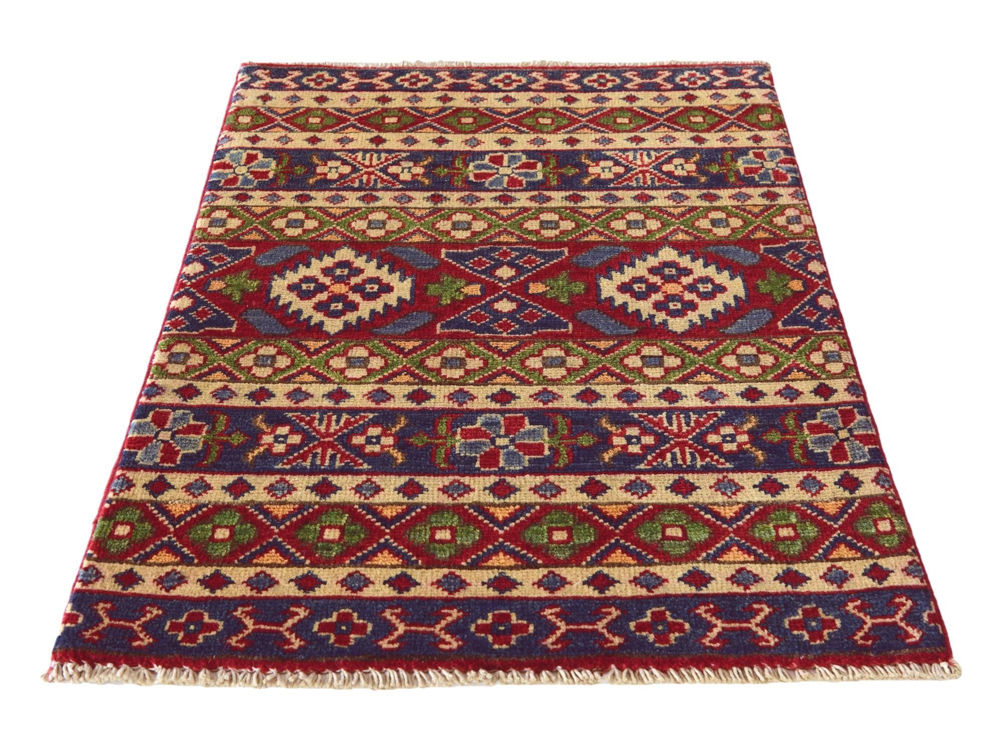 2' x 2' 11 Hand Knotted Kazak Rug