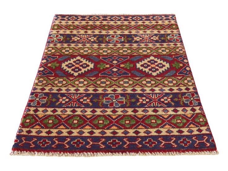 Detail image of 2' x 2' 11 Hand Knotted Kazak Rug