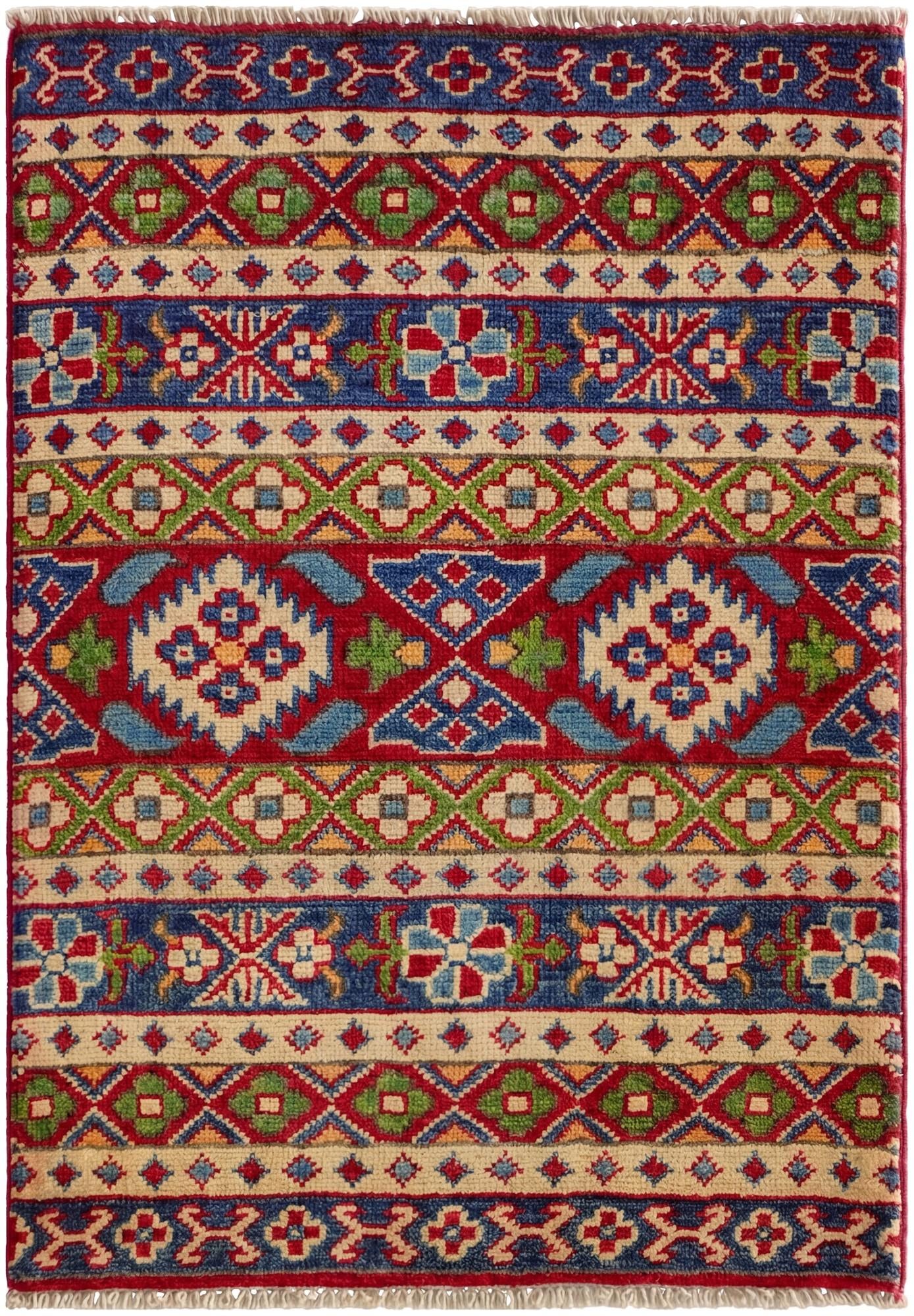 2' x 2' 11 Hand Knotted Kazak Rug
