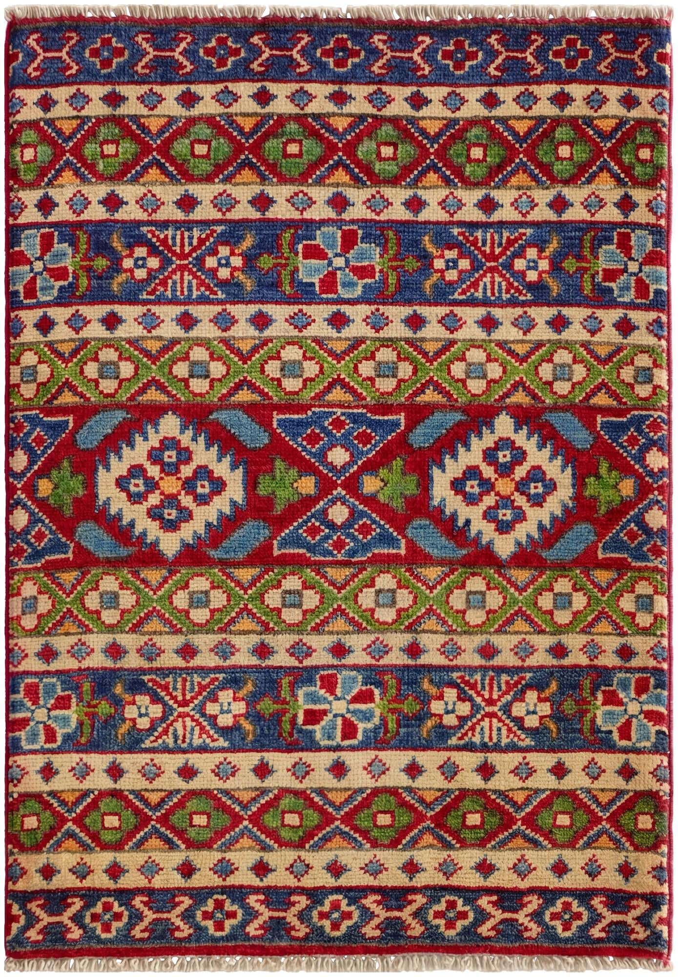 2' x 2' 11 Hand Knotted Kazak Rug