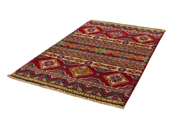 Detail image of 2' x 3' 2 Hand Knotted Kazak Rug