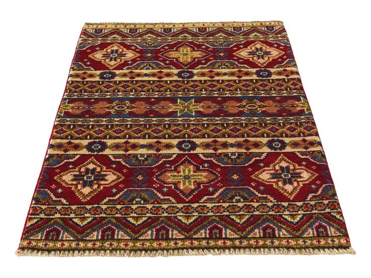 Detail image of 2' 1 x 3' 1 Hand Knotted Kazak Rug