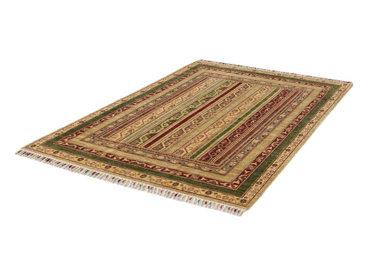 Detail image of 3' 11 x 6' 2 Hand Knotted Kazak Rug