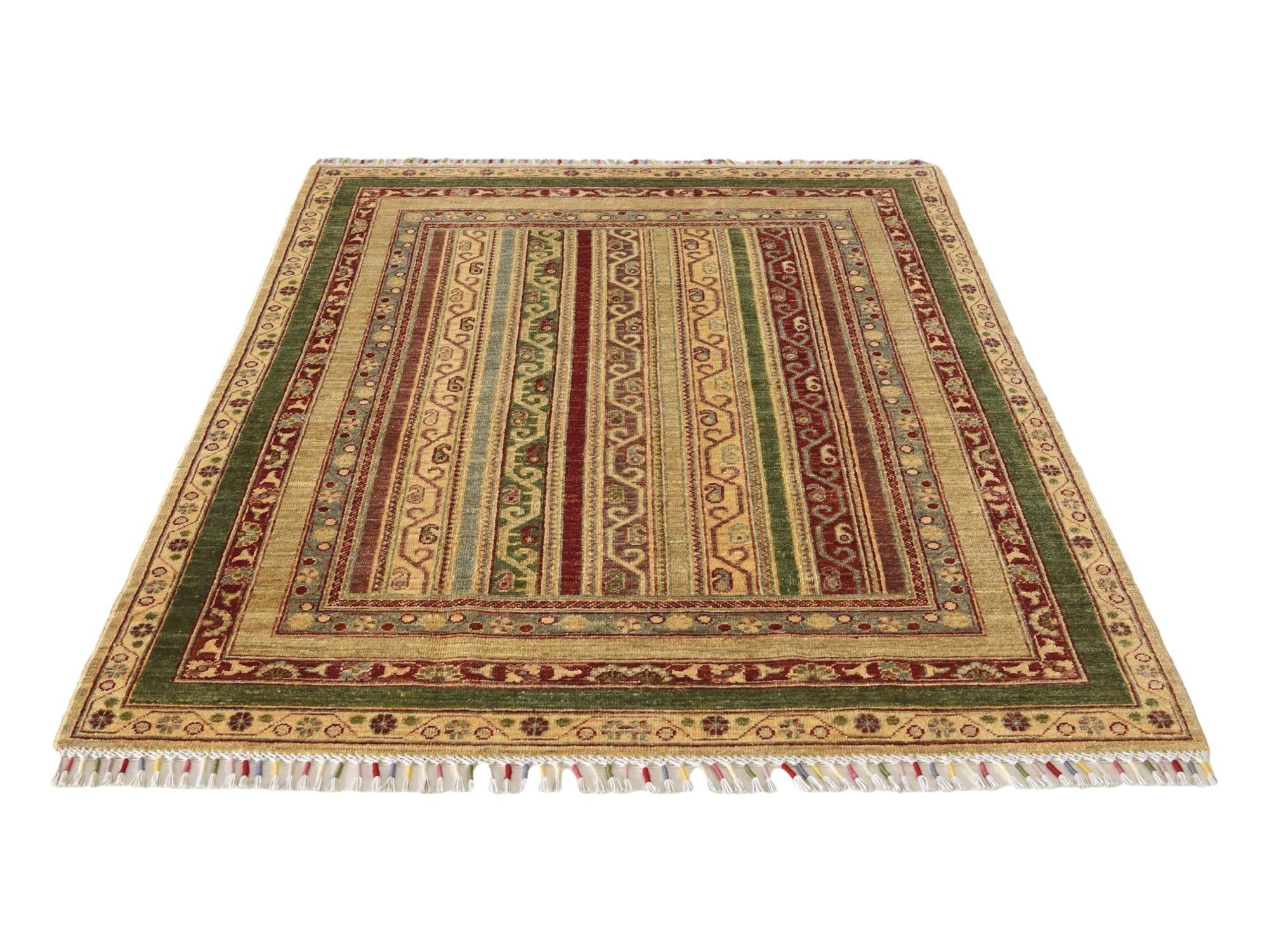 3' 11 x 6' 2 Hand Knotted Kazak Rug