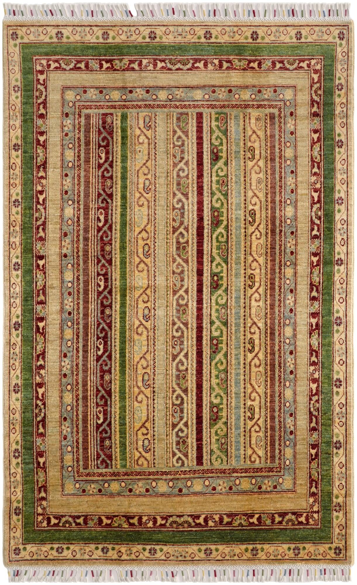 3' 11 x 6' 2 Hand Knotted Kazak Rug