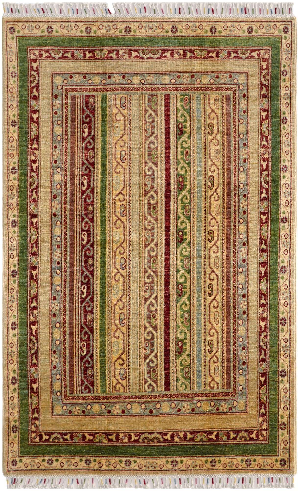 3' 11 x 6' 2 Hand Knotted Kazak Rug