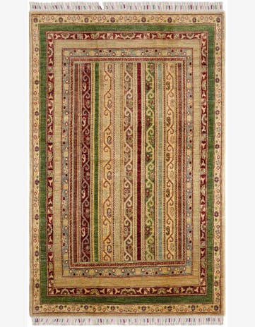 3' 11 x 6' 2 Hand Knotted Kazak Rug