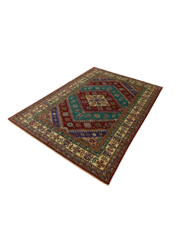Detail image of 5' 9 x 8' Hand Knotted Kazak Rug