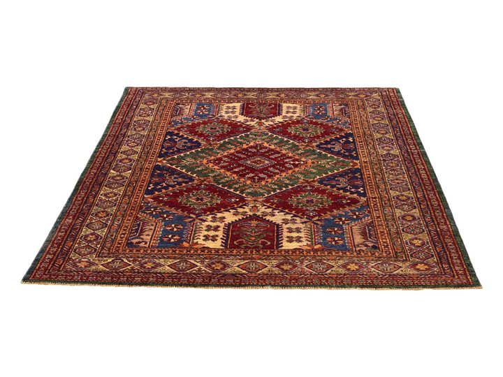 5' 2 x 6' 2 Hand Knotted Kazak Rug
