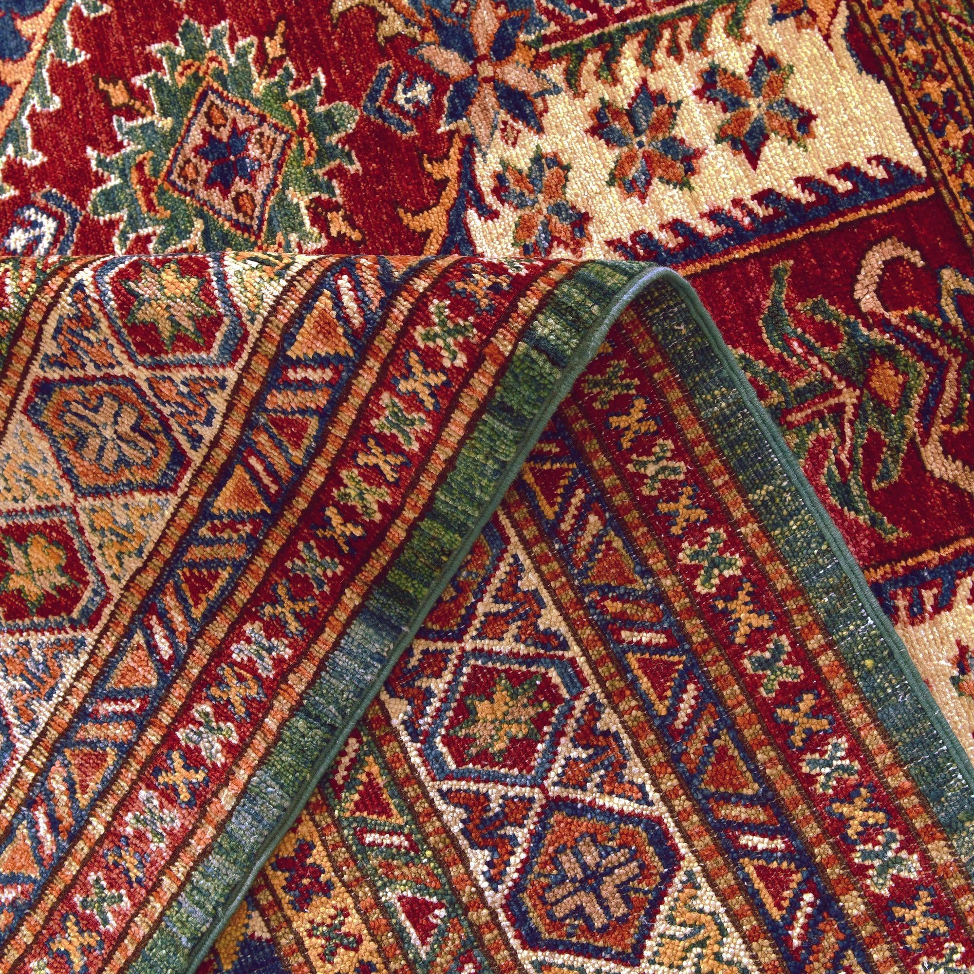 5' 2 x 6' 2 Hand Knotted Kazak Rug