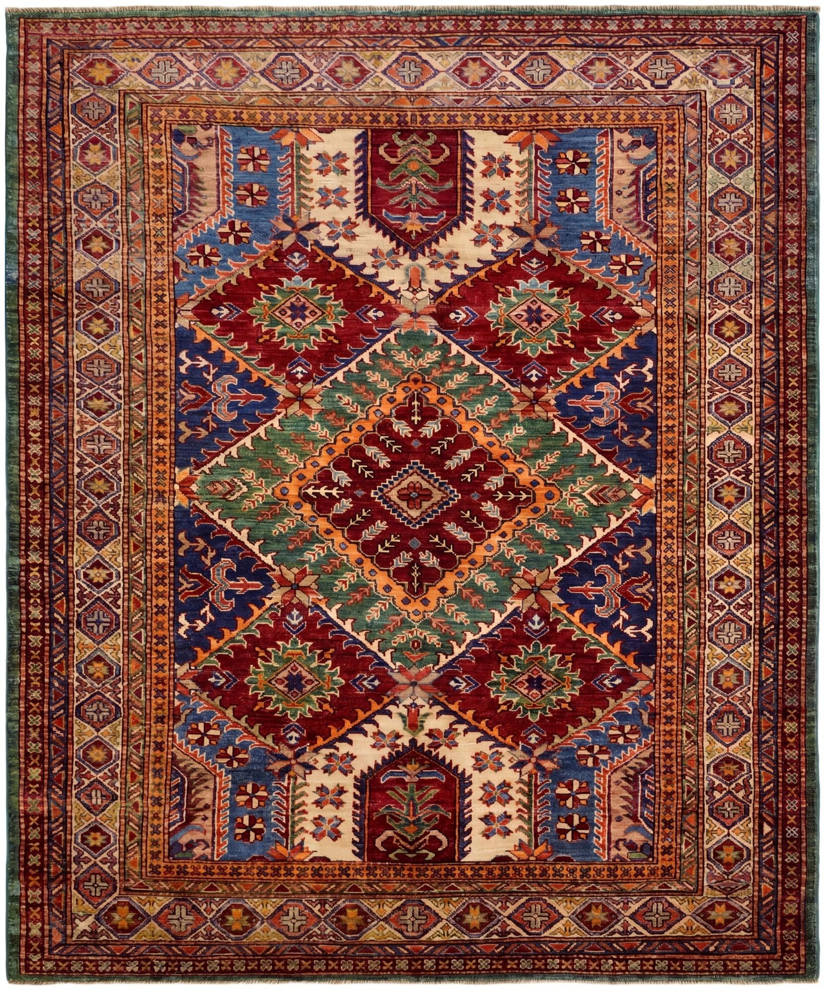 5' 2 x 6' 2 Hand Knotted Kazak Rug