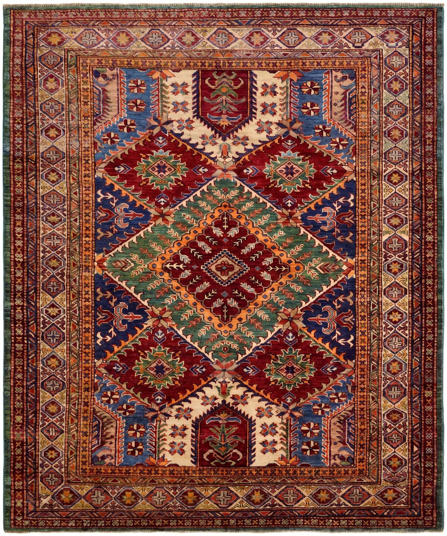 5' 2 x 6' 2 Hand Knotted Kazak Rug