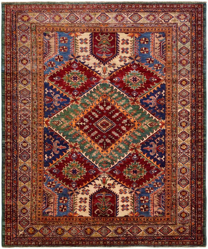 5' 2 x 6' 2 Hand Knotted Kazak Rug