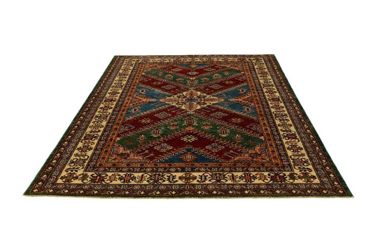 Detail image of 5' 9 x 7' 10 Hand Knotted Kazak Rug