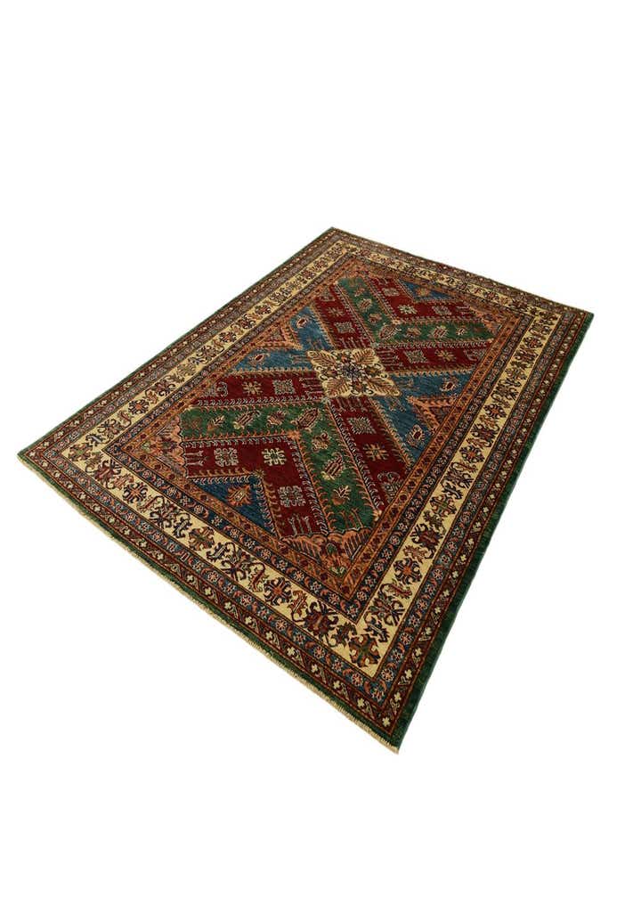 5' 9 x 7' 10 Hand Knotted Kazak Rug