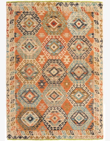5' 8 x 8' 2 Hand Knotted Kazak Wool Rug