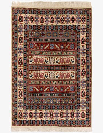 6' 7 x 9' 10 Hand Knotted Kazak Rug