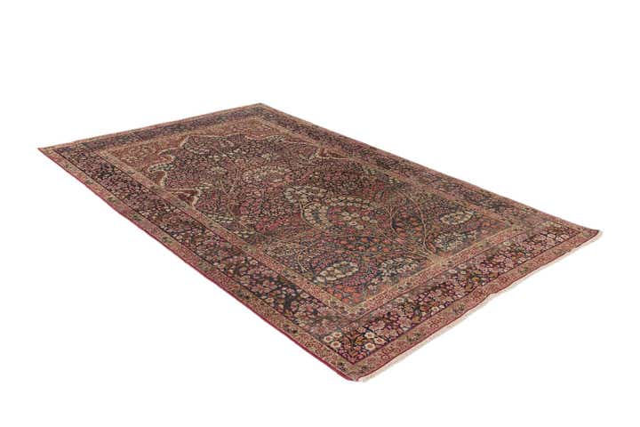 140cm x 225cm Handgeknüpft Kerman Persisch Teppich