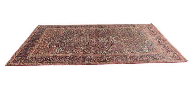 Detailansicht von 140cm x 225cm Handgeknüpft Kerman Persisch Teppich