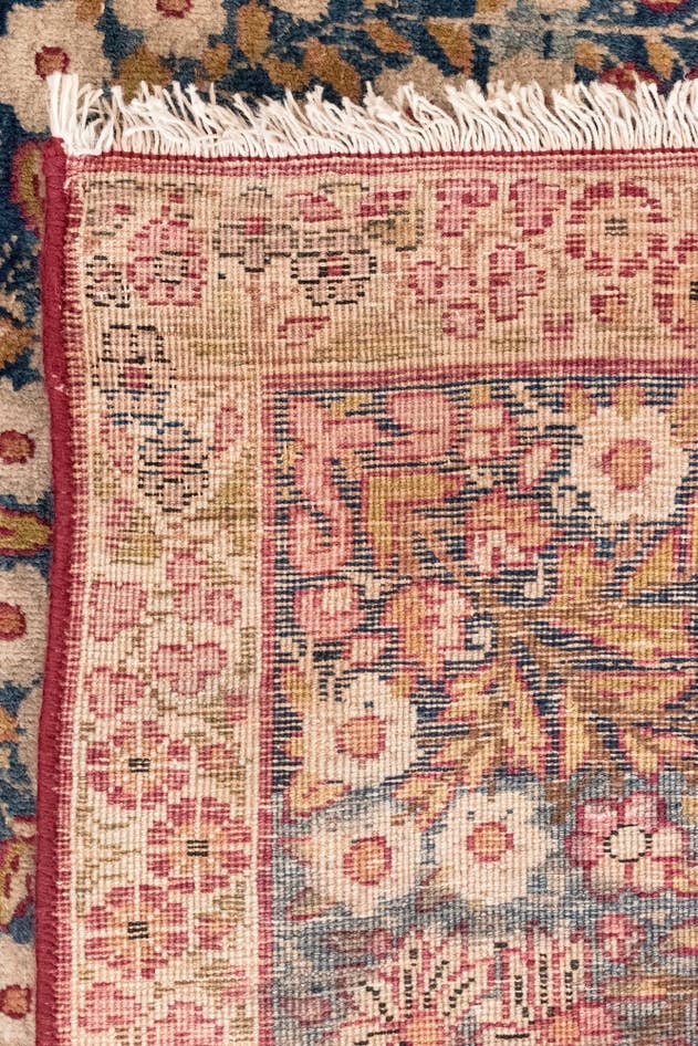 Detailansicht von 140cm x 225cm Handgeknüpft Kerman Persisch Teppich