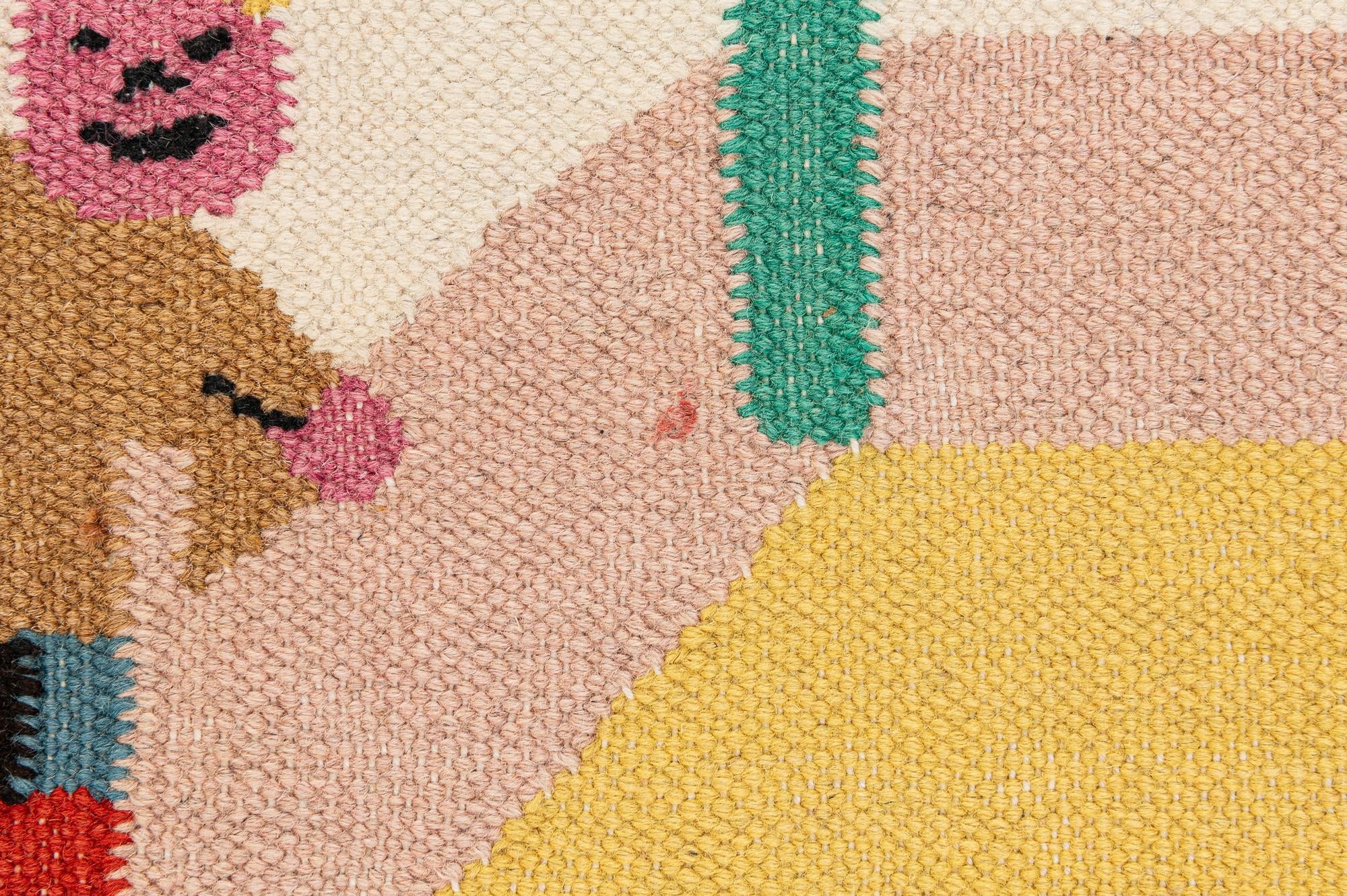 4' x 5' 9 Hand Knotted Kilim Dhurrie Wool Rug