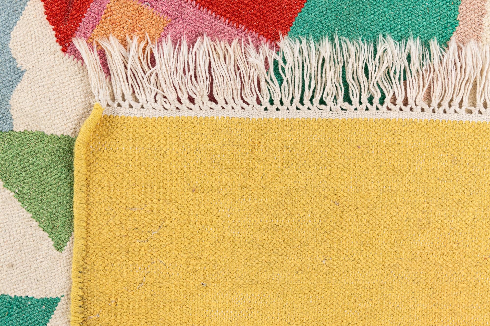 4' x 5' 9 Hand Knotted Kilim Dhurrie Wool Rug