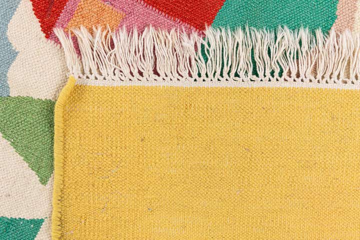 4' x 5' 9 Hand Knotted Kilim Dhurrie Wool Rug