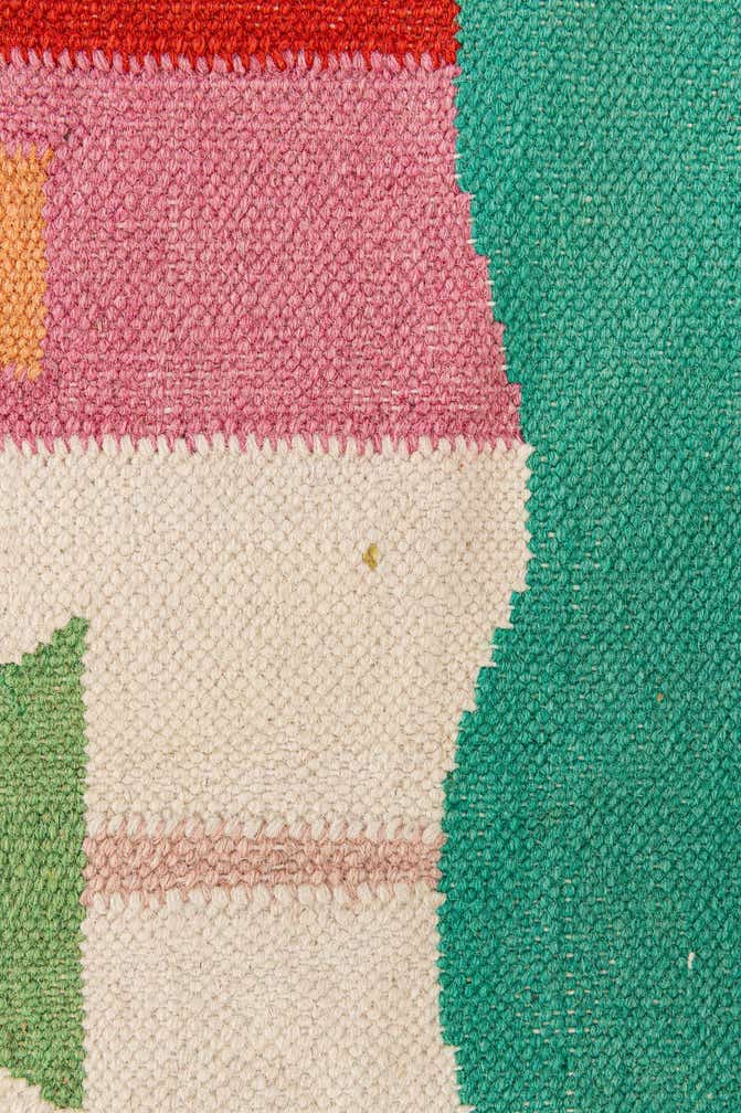 4' x 5' 9 Hand Knotted Kilim Dhurrie Wool Rug