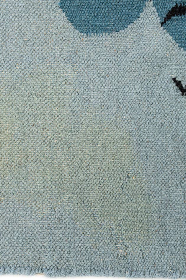 Detail image of 4' x 5' 9 Hand Knotted Kilim Dhurrie Wool Rug