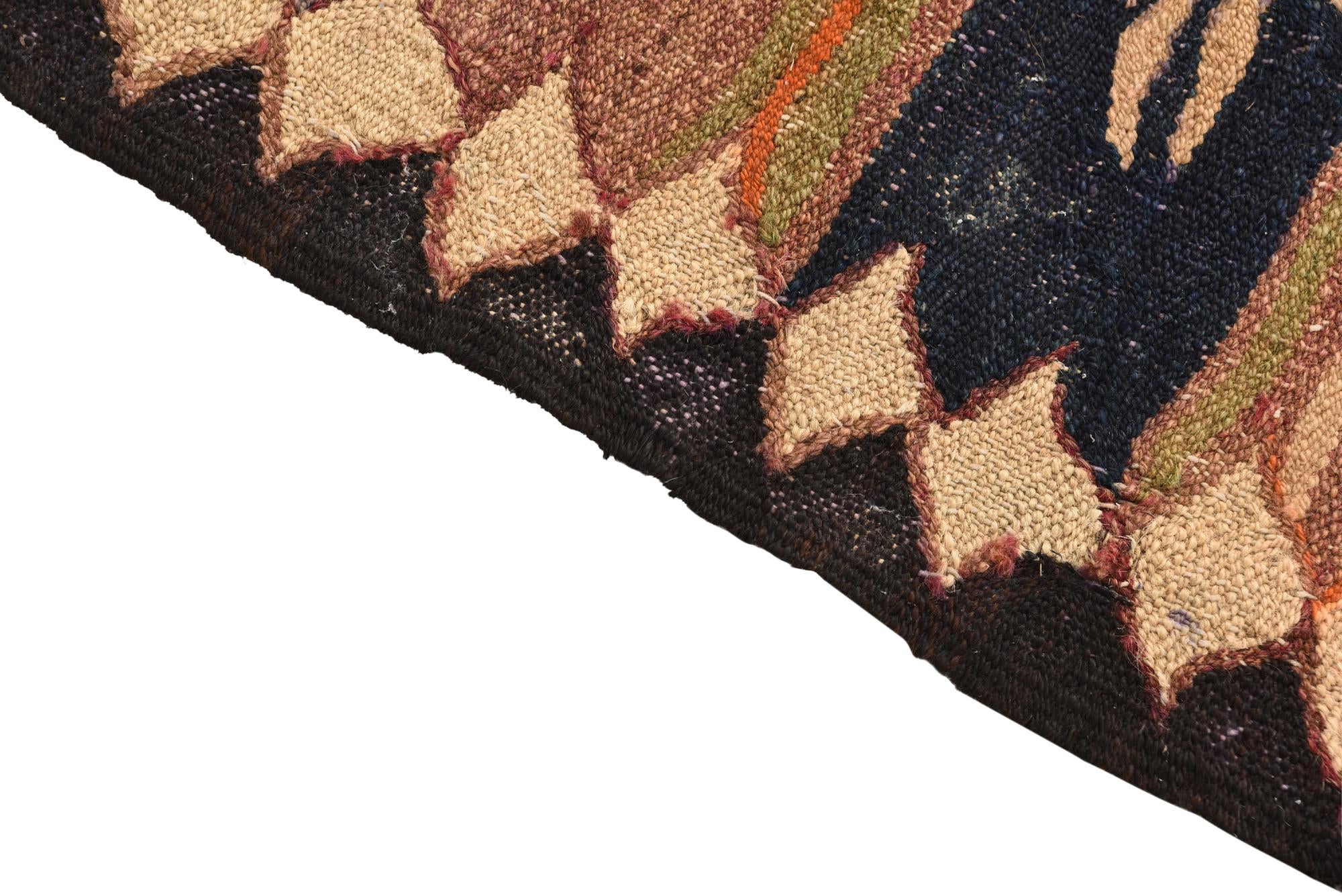 145cm x 245cm Tejido a mano Kilim Fars Alfombra Lana