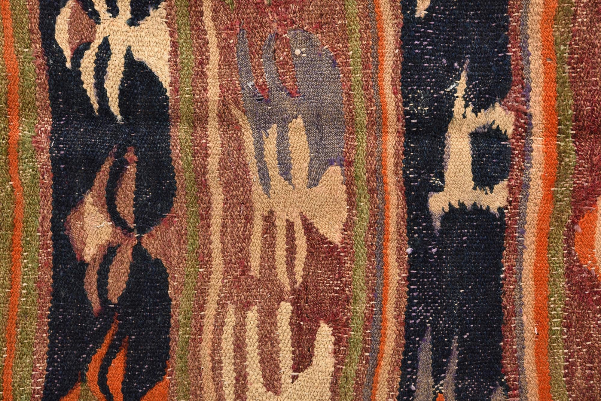 145cm x 245cm Tejido a mano Kilim Fars Alfombra Lana