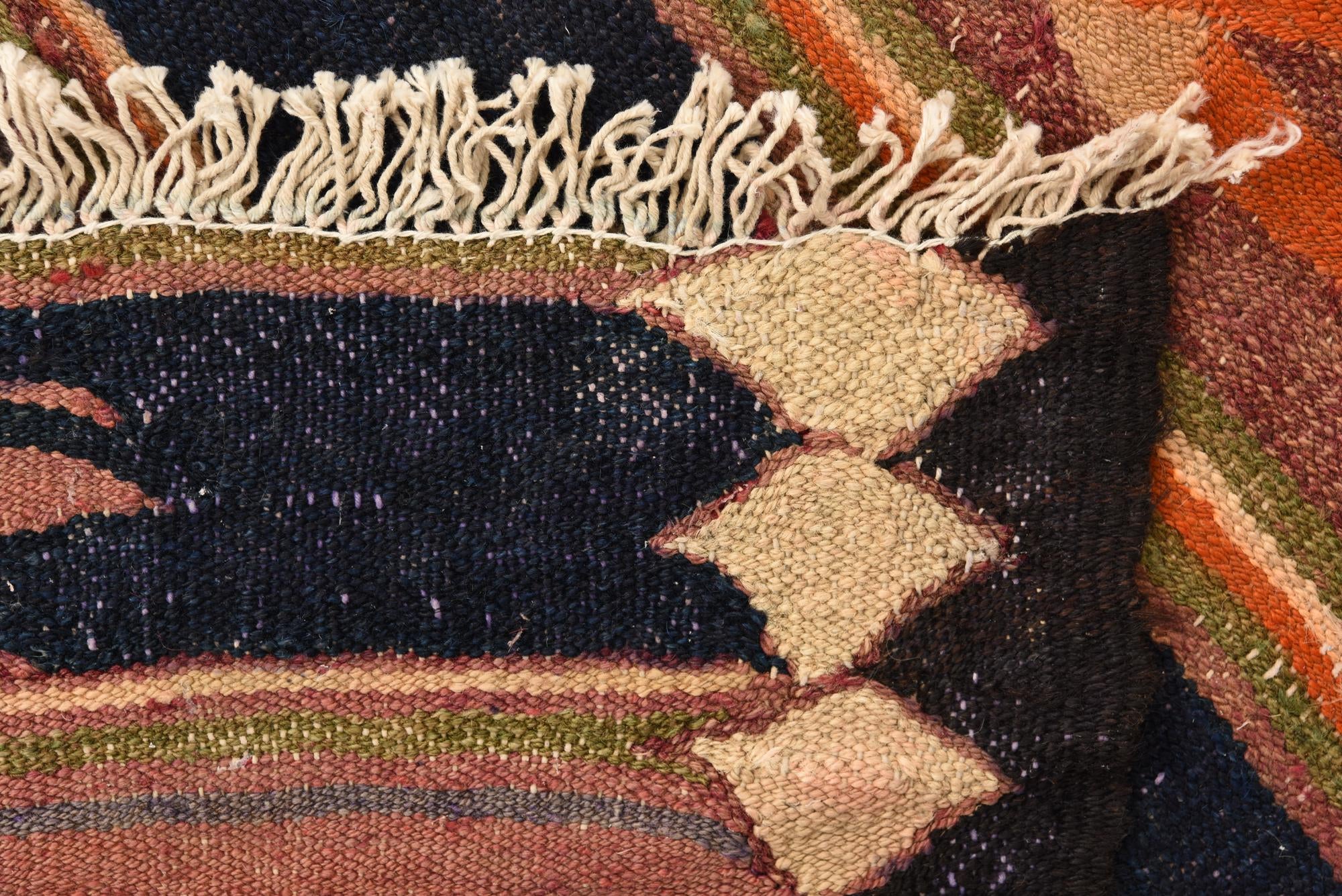 145cm x 245cm Tejido a mano Kilim Fars Alfombra Lana