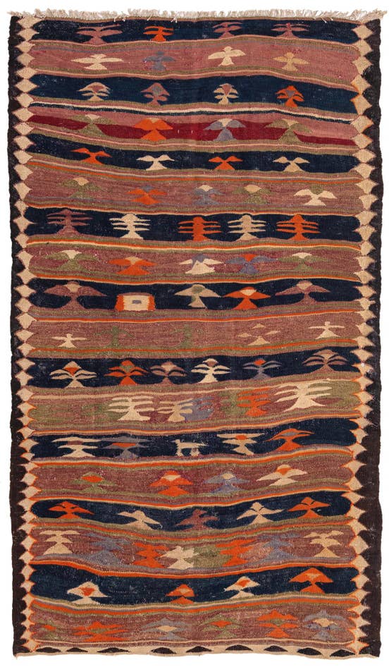 Detail image of 145cm x 245cm Hand Woven Kilim Fars Wool Rug