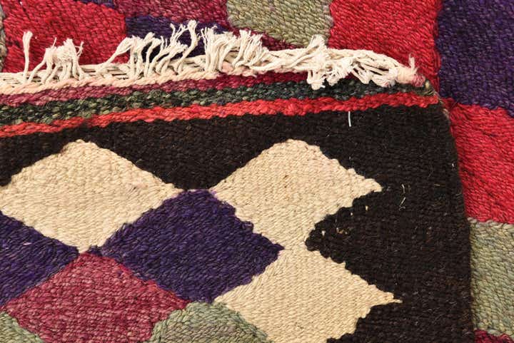 4' 8 x 7' 8 Hand Woven Kilim Fars Wool Rug