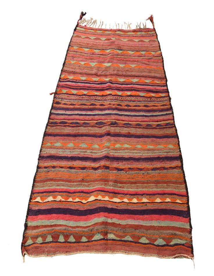 Detail image of 4' 5 x 7' 3  Hand Woven Kilim Fars Wool Rug