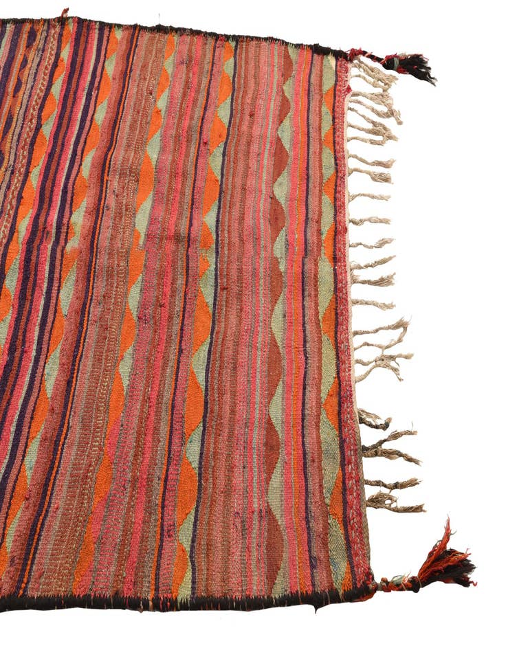 Detail image of 4' 5 x 7' 3  Hand Woven Kilim Fars Wool Rug