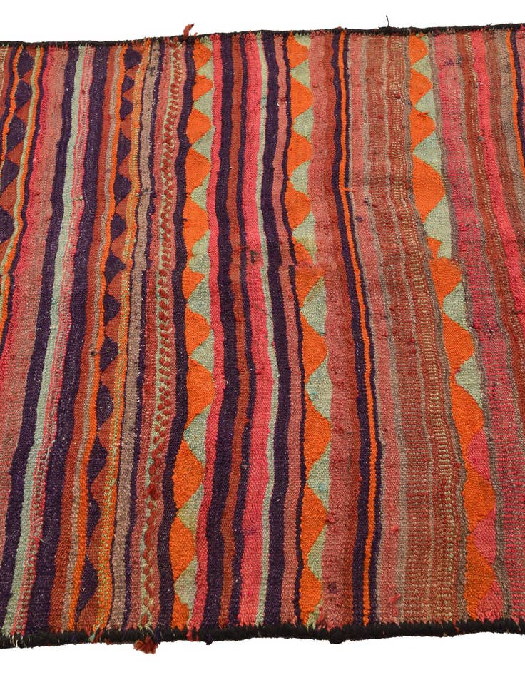 Detail image of 4' 5 x 7' 3  Hand Woven Kilim Fars Wool Rug