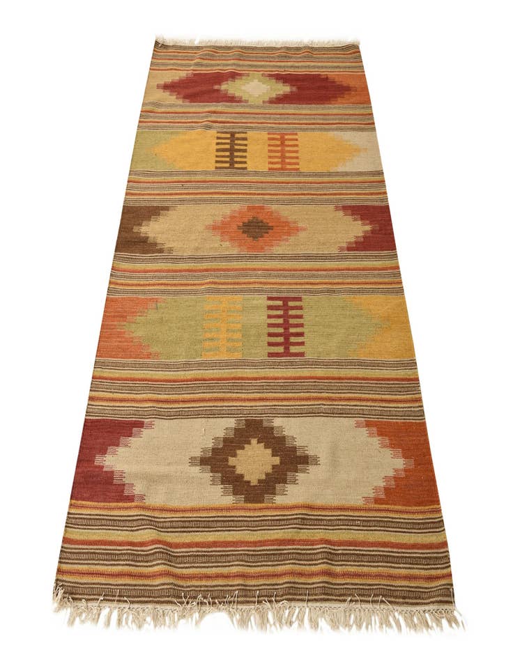 Detail image of 4' x 6'  Hand Woven Kilim Fars Wool Rug