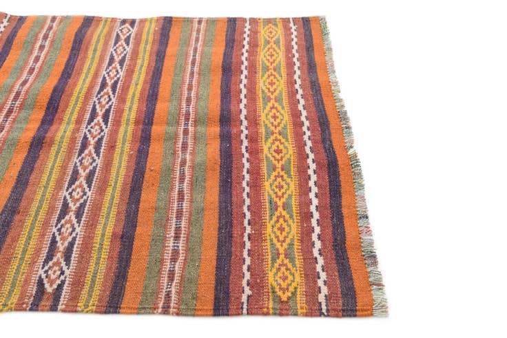 Detail image of 3' 7 x 6' 3 Hand Knotted Kilim Fars Persian Wool Rug